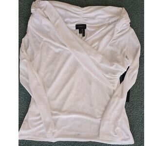 NWT Donna Karan 100% Polyester Long Sleeve Shirt Size XL- One of a Kind!